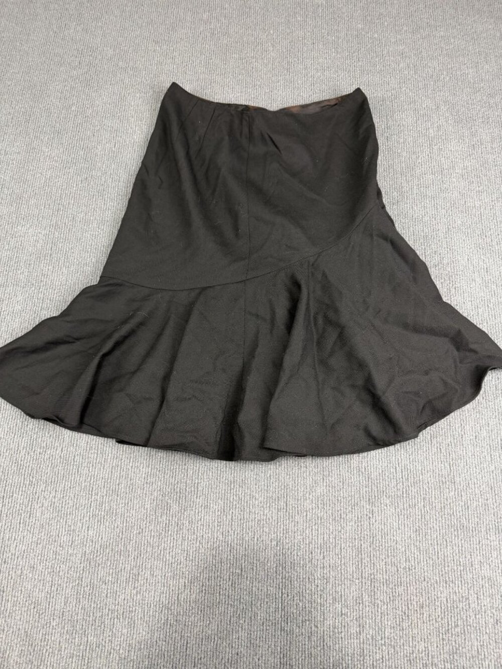 Ann Taylor Loft Womens Black Flared Skirt Size 6